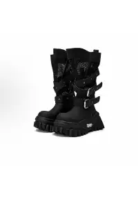 XMZY丨Desert Muse Platform Boots -Black