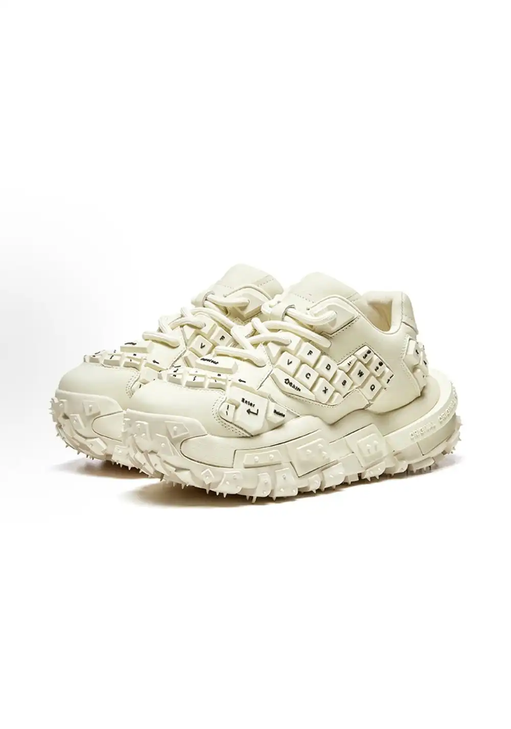 CLEARANCE丨Chunky Keyboard Dad Sneakers -White