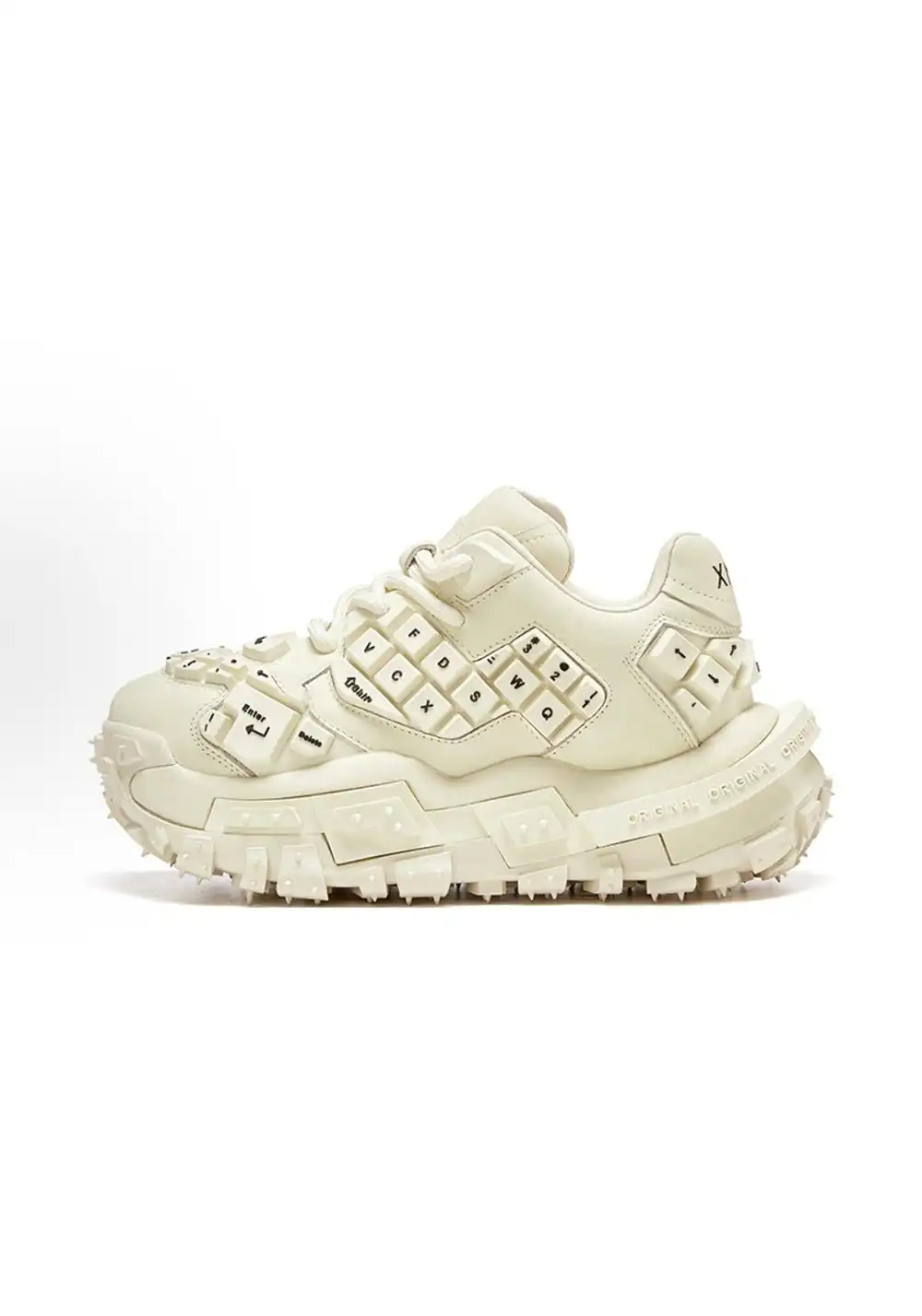CLEARANCE丨Chunky Keyboard Dad Sneakers -White