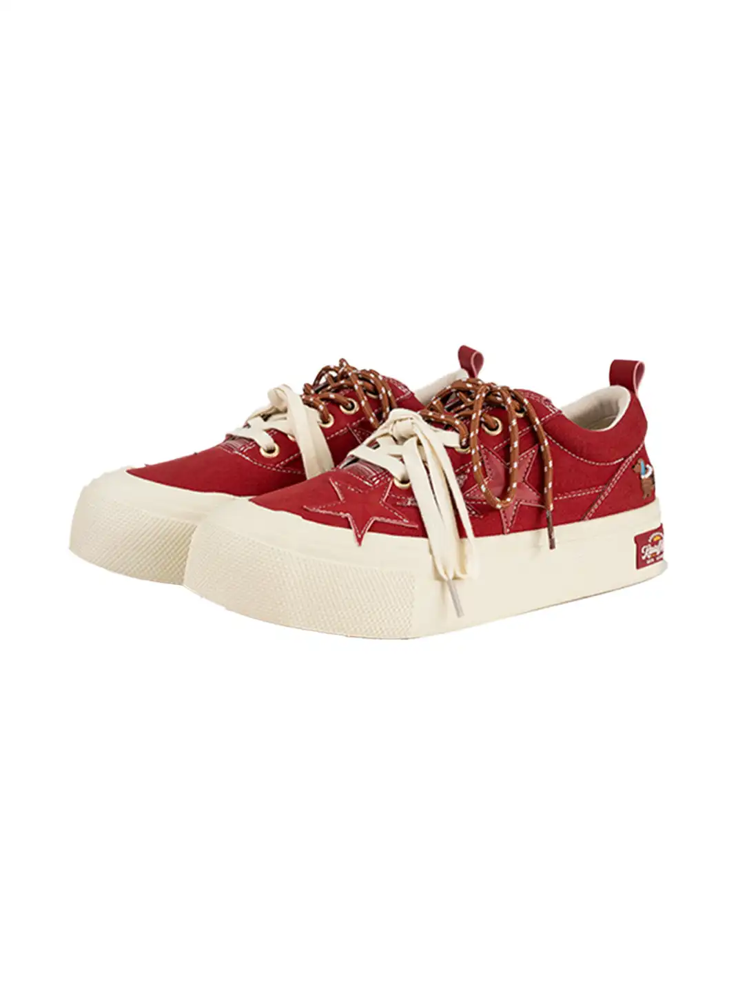 KAALIXTO | Dachshund Star Canvas Platform Sneakers