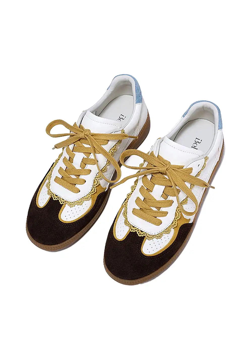 BellaLily丨Retro Colorblock Training Shoes-Yellow