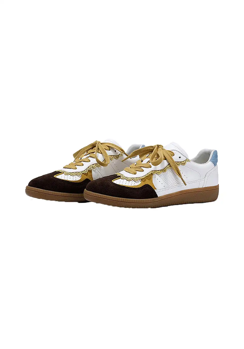 BellaLily丨Retro Colorblock Training Shoes-Yellow