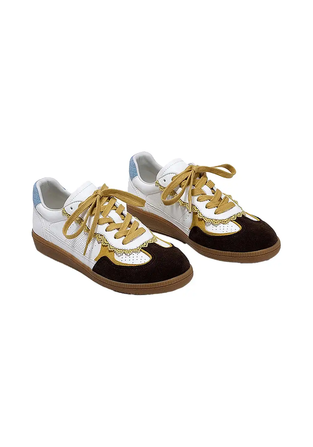 BellaLily丨Retro Colorblock Training Shoes-Yellow