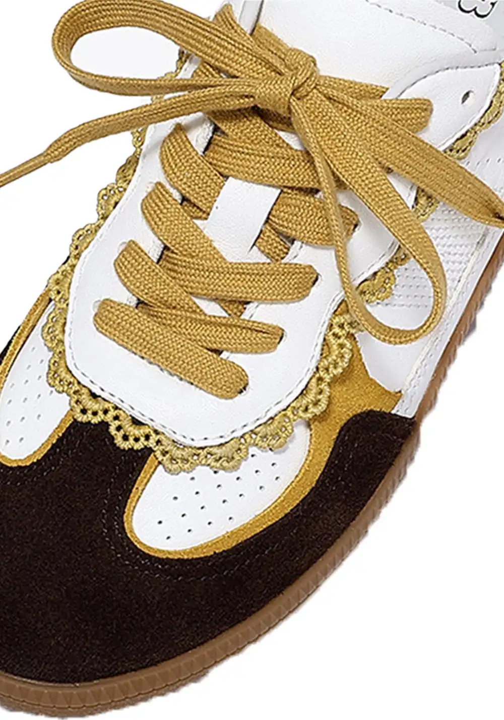BellaLily丨Retro Colorblock Training Shoes-Yellow