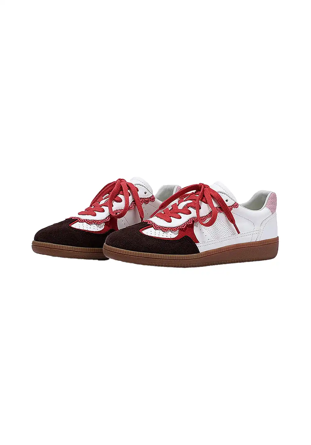 BellaLily丨Retro Colorblock Training Shoes-Red