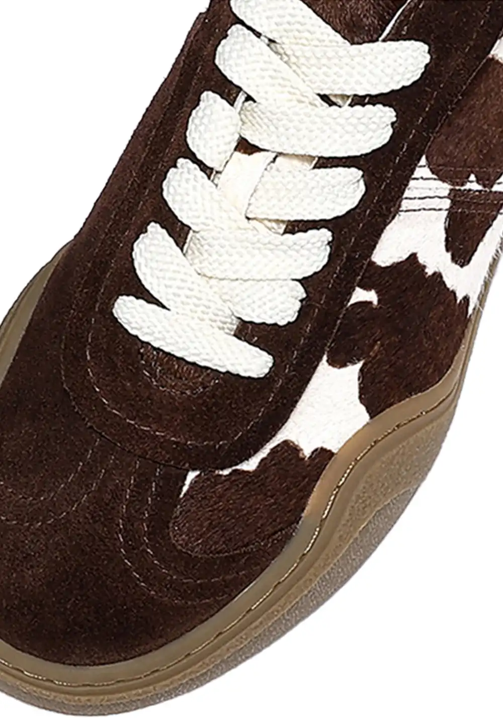BellaLily丨Cowhide & Horsehair Training Sneakers-Coffee