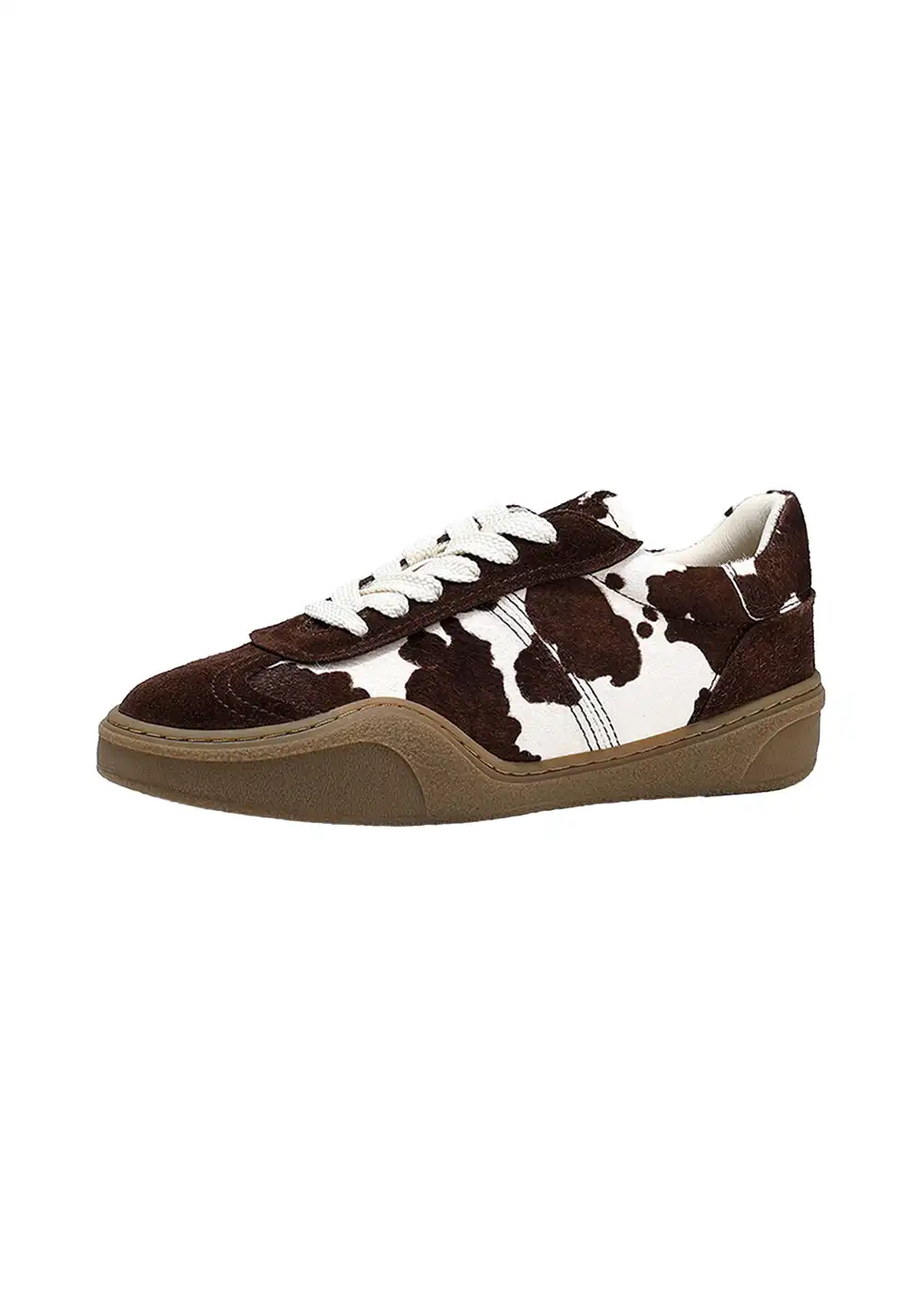 BellaLily丨Cowhide & Horsehair Training Sneakers-Coffee