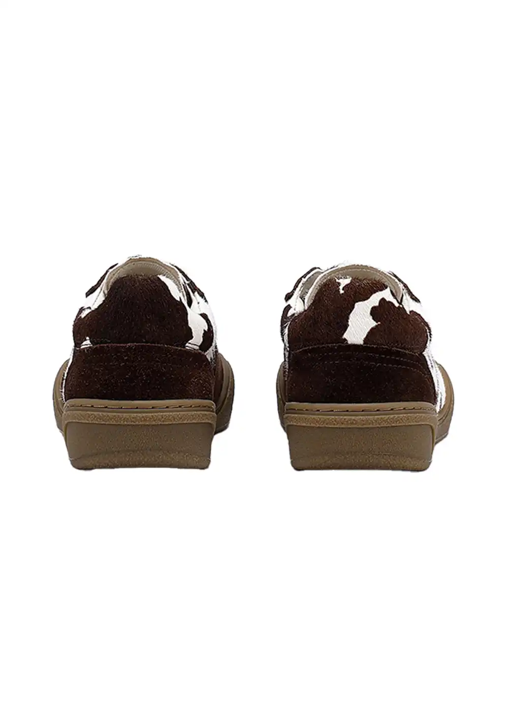 BellaLily丨Cowhide & Horsehair Training Sneakers-Coffee