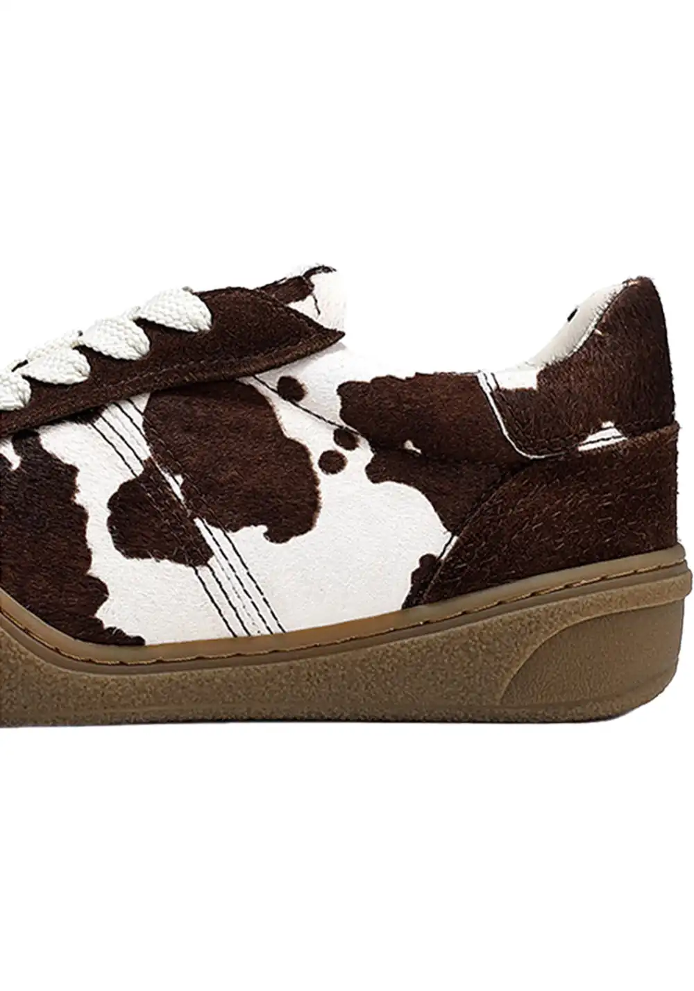 BellaLily丨Cowhide & Horsehair Training Sneakers-Coffee
