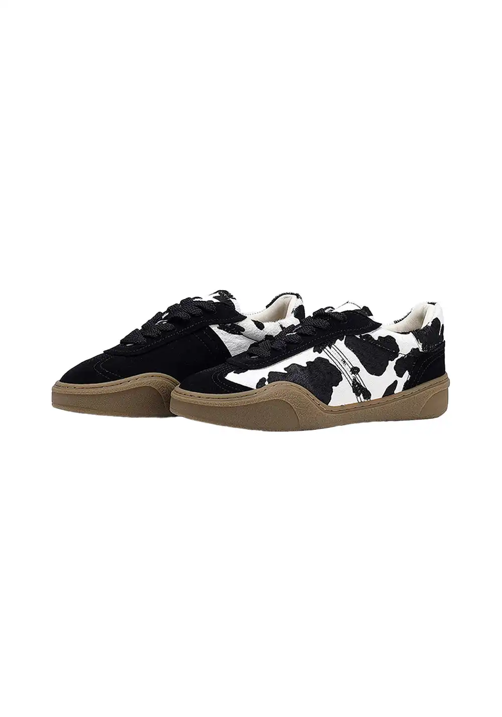 BellaLily丨Cowhide & Horsehair Training Sneakers-Black