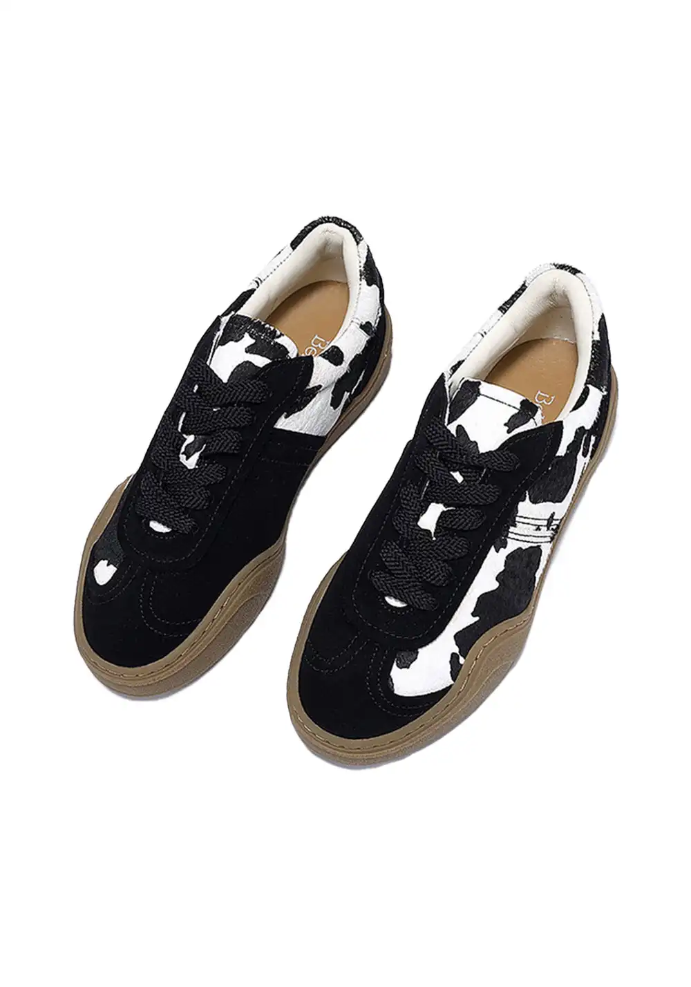 BellaLily丨Cowhide & Horsehair Training Sneakers-Black