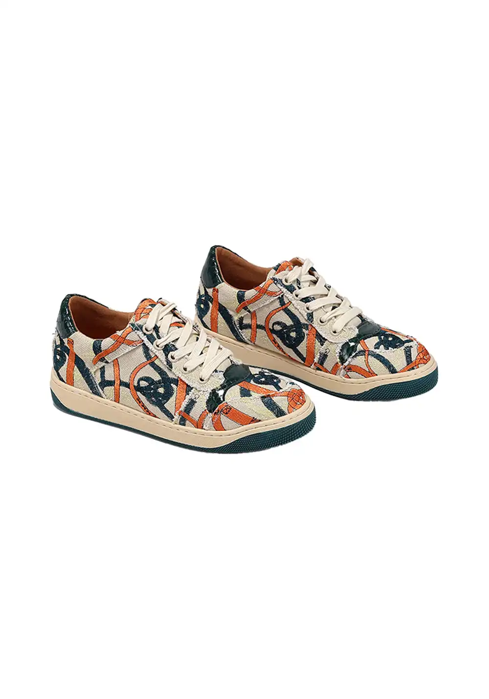 BellaLily丨Breathable Colorful Canvas Sneakers-Green
