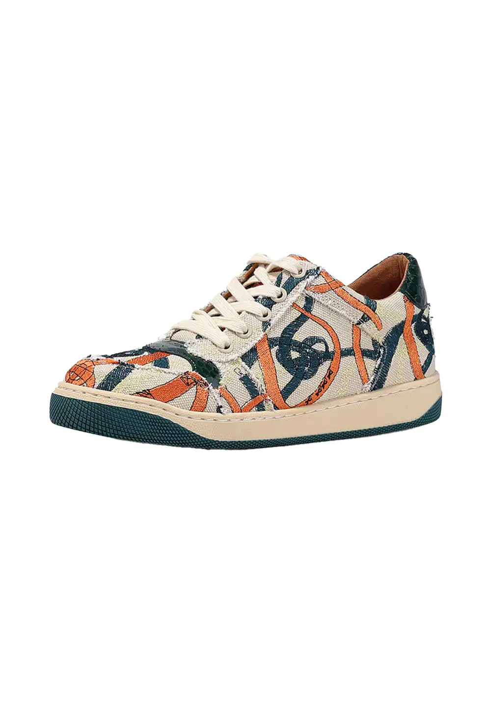 BellaLily丨Breathable Colorful Canvas Sneakers-Green