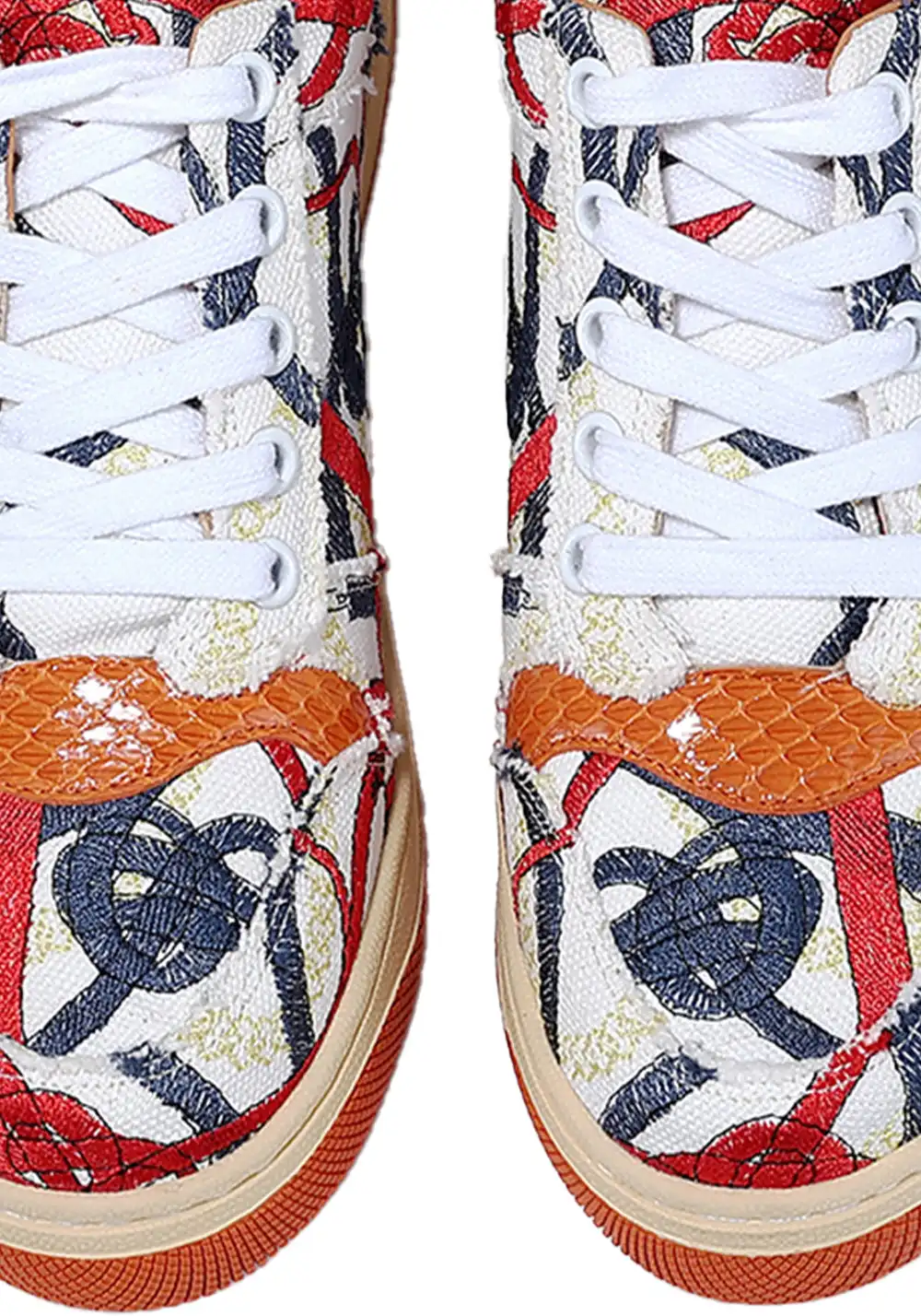 BellaLily丨Breathable Colorful Canvas Sneakers-Red