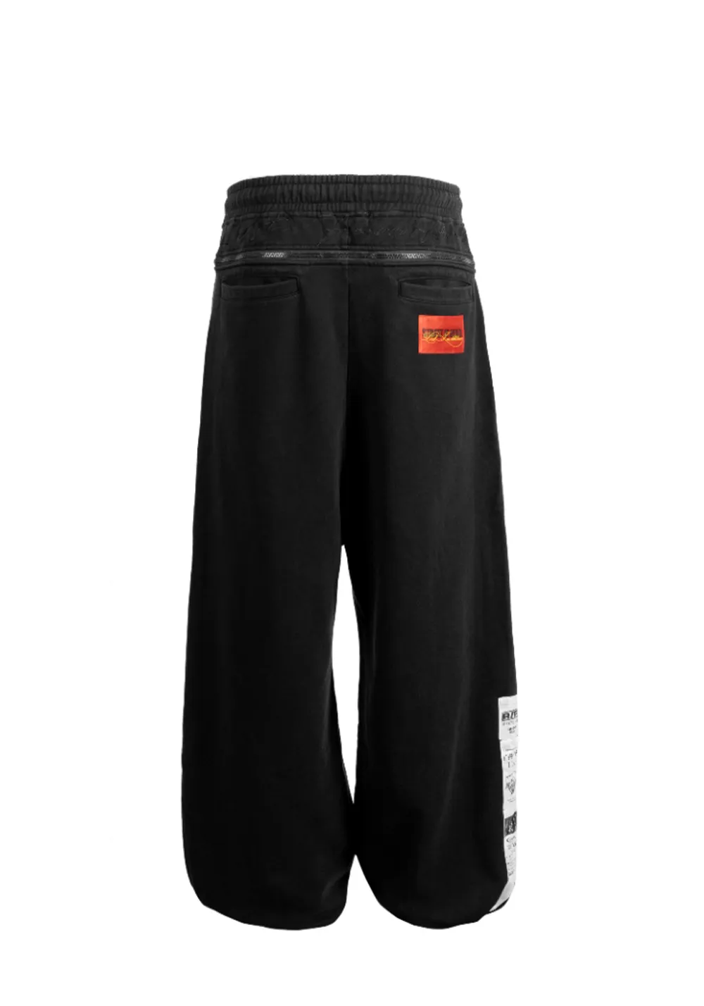 FVVO丨"Street Is Dead" Monochrome Tracksuit-Black PANTS