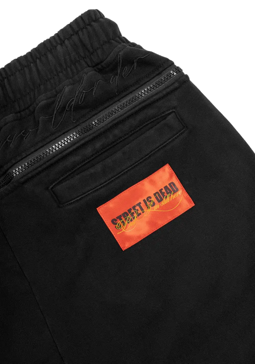 FVVO丨"Street Is Dead" Monochrome Tracksuit-Black PANTS