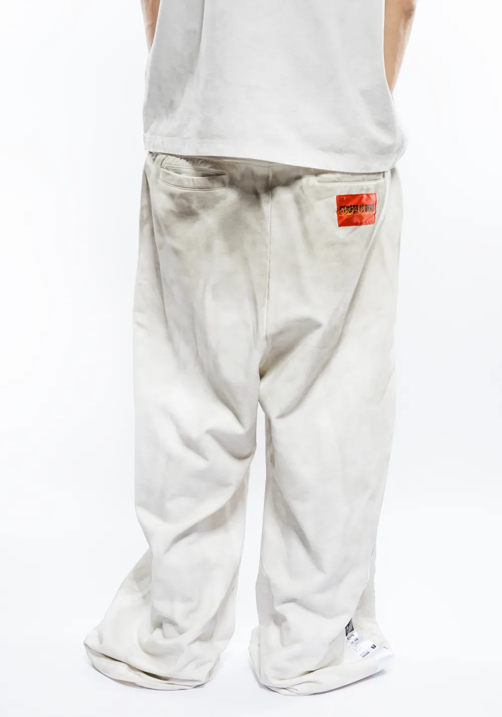 FVVO丨"Street Is Dead" Monochrome Tracksuit-White PANTS