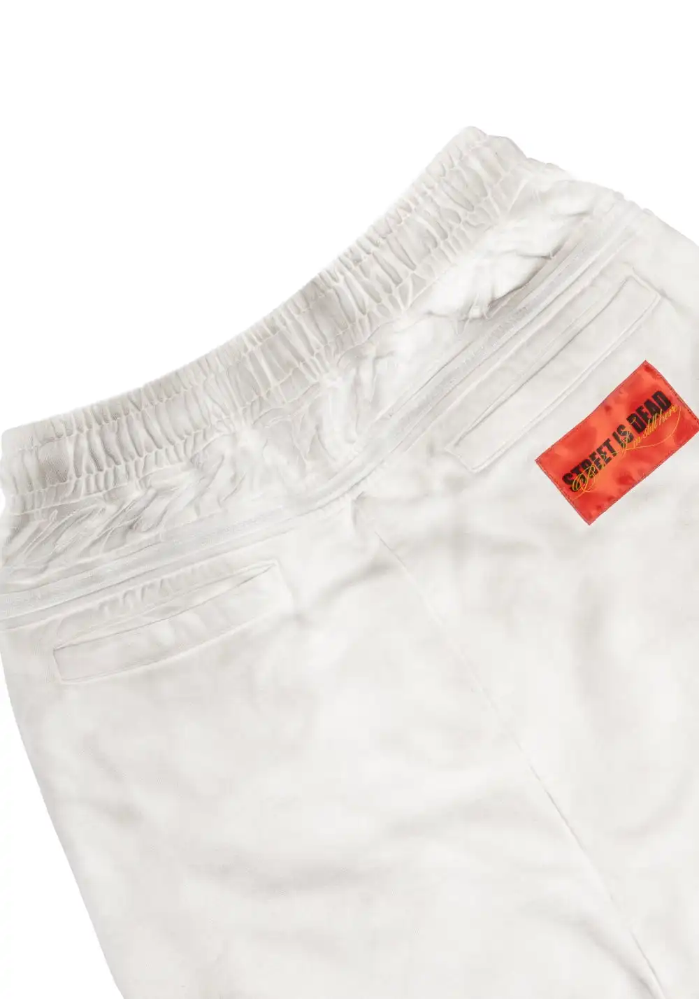 FVVO丨"Street Is Dead" Monochrome Tracksuit-White PANTS