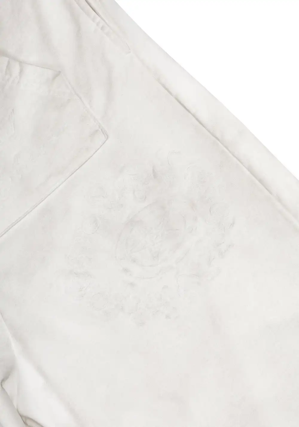 FVVO丨"Street Is Dead" Monochrome Tracksuit-White PANTS