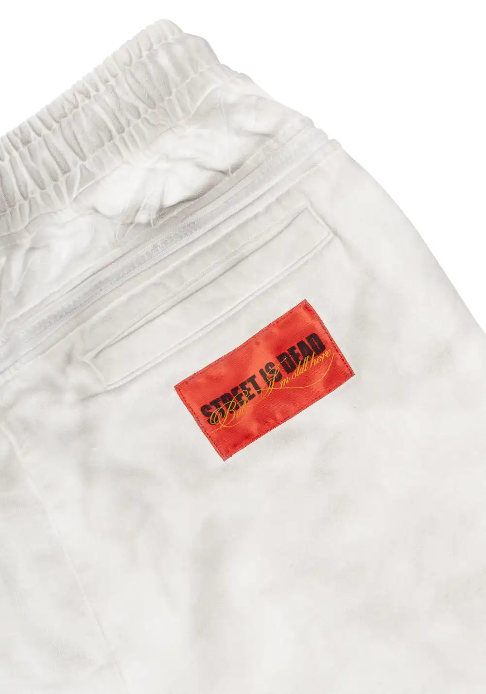 FVVO丨"Street Is Dead" Monochrome Tracksuit-White PANTS
