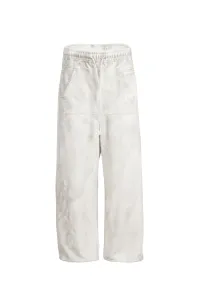 FVVO丨"Street Is Dead" Monochrome Tracksuit-White PANTS