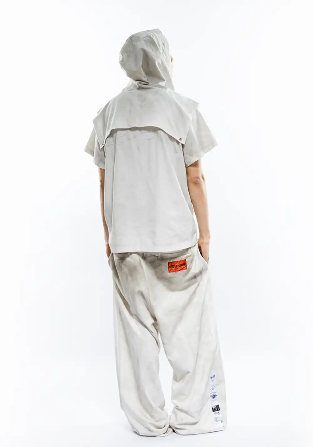 FVVO丨"Street Is Dead" Monochrome Tracksuit-White TEE