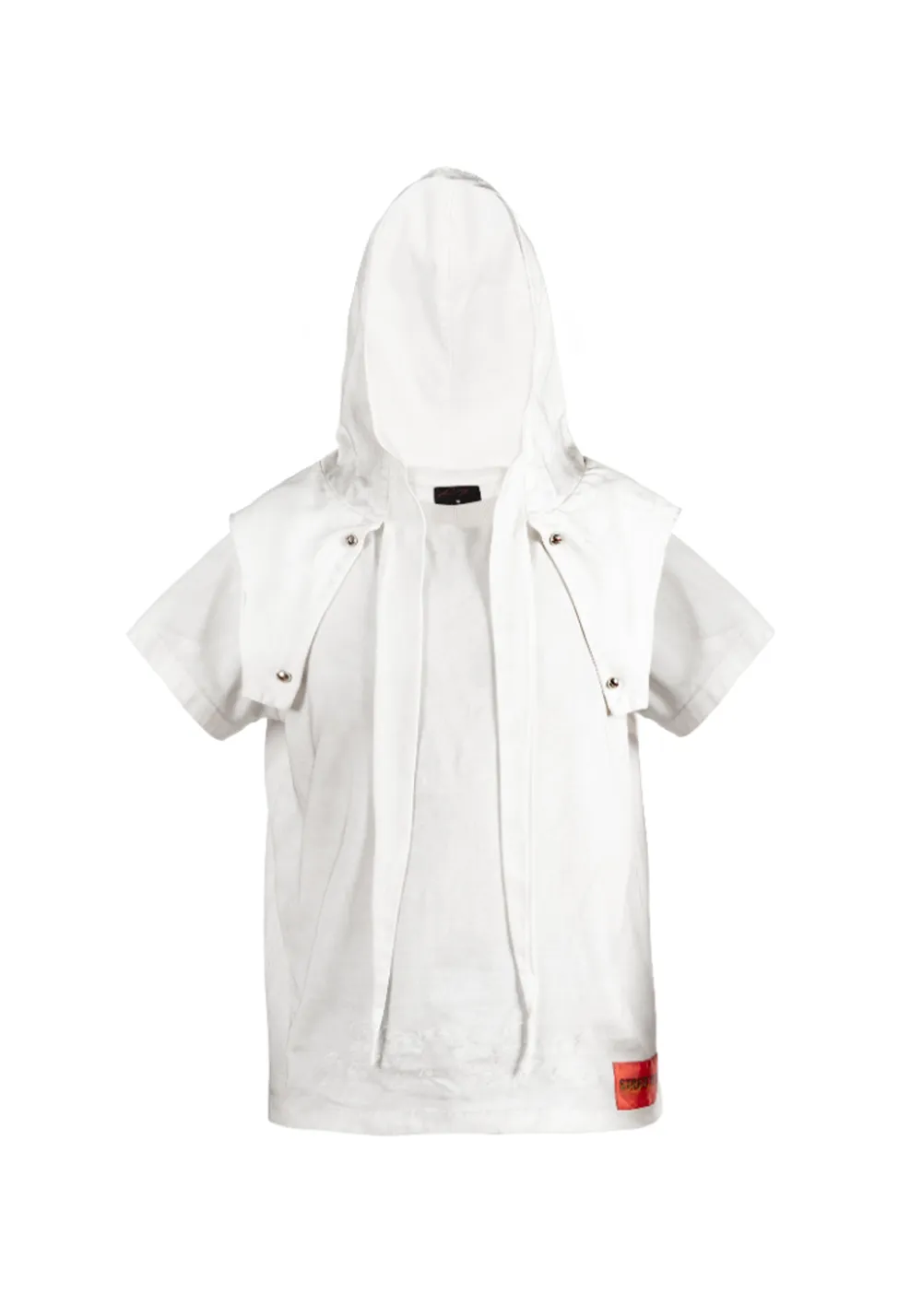 FVVO丨"Street Is Dead" Monochrome Tracksuit-White TEE