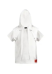 FVVO丨"Street Is Dead" Monochrome Tracksuit-White TEE