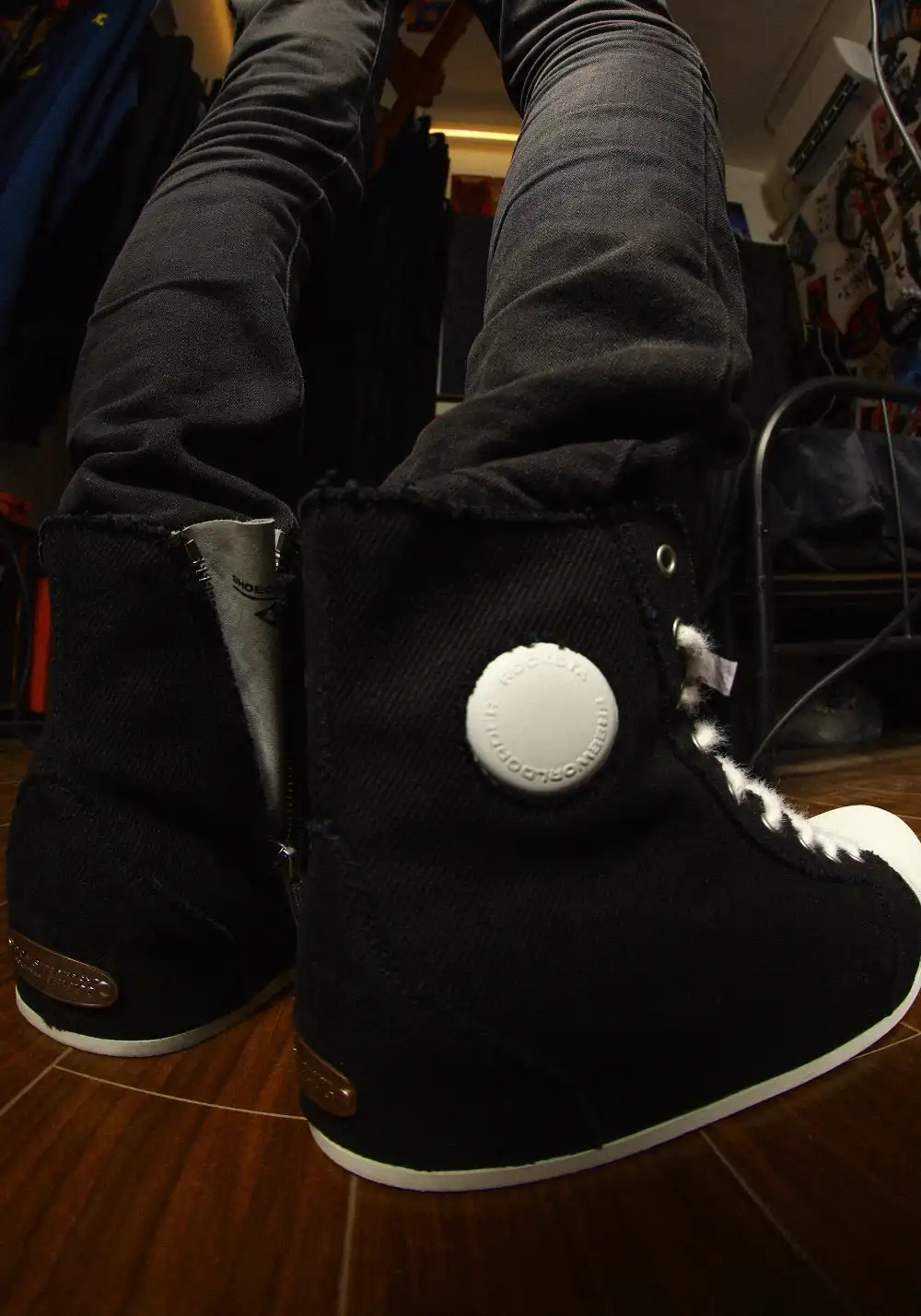 FVVO丨R/F 2.0 “ Chaos NOISE ”Canvas boots-Black&White