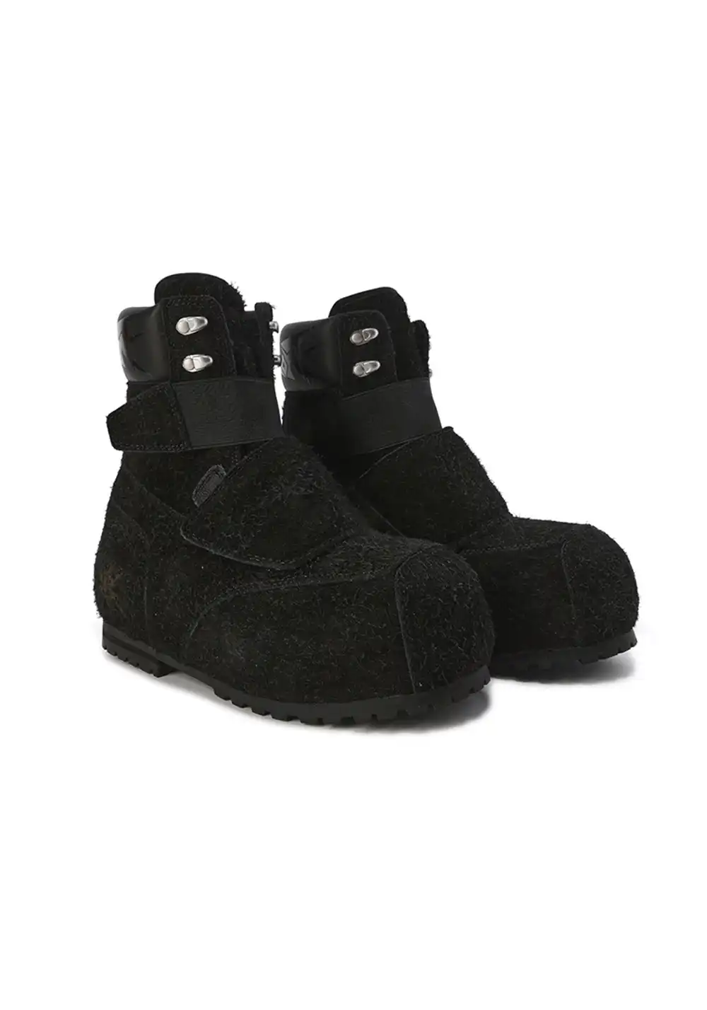 FVVO丨Premium Leather High-Top Ski Boots-Black