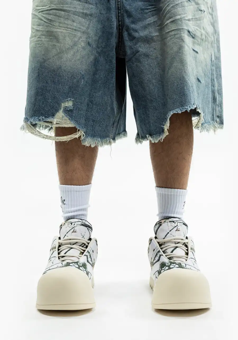 FVVO丨THICK SOLED LOW BOOTS-White - 3
