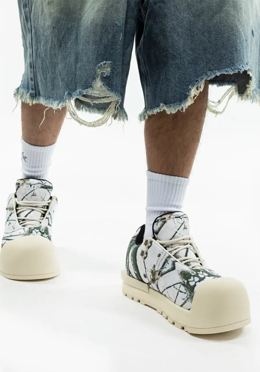 FVVO丨THICK SOLED LOW BOOTS-White - 2