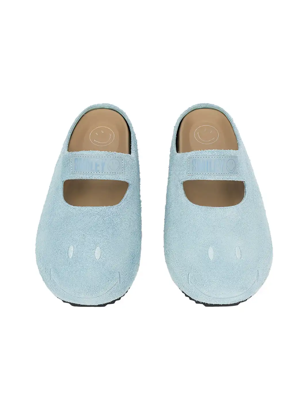 SMILEY | Slip-On Mary Jane Mules-Blue