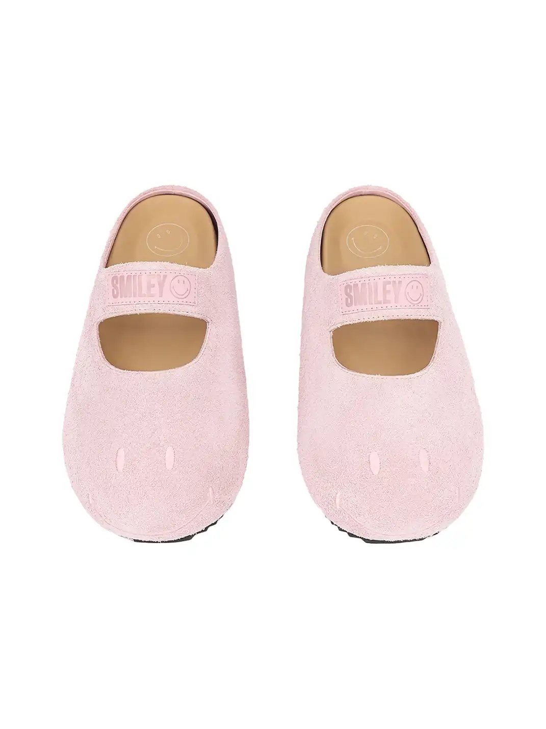 SMILEY | Pink Slip-On Mary Jane Mules