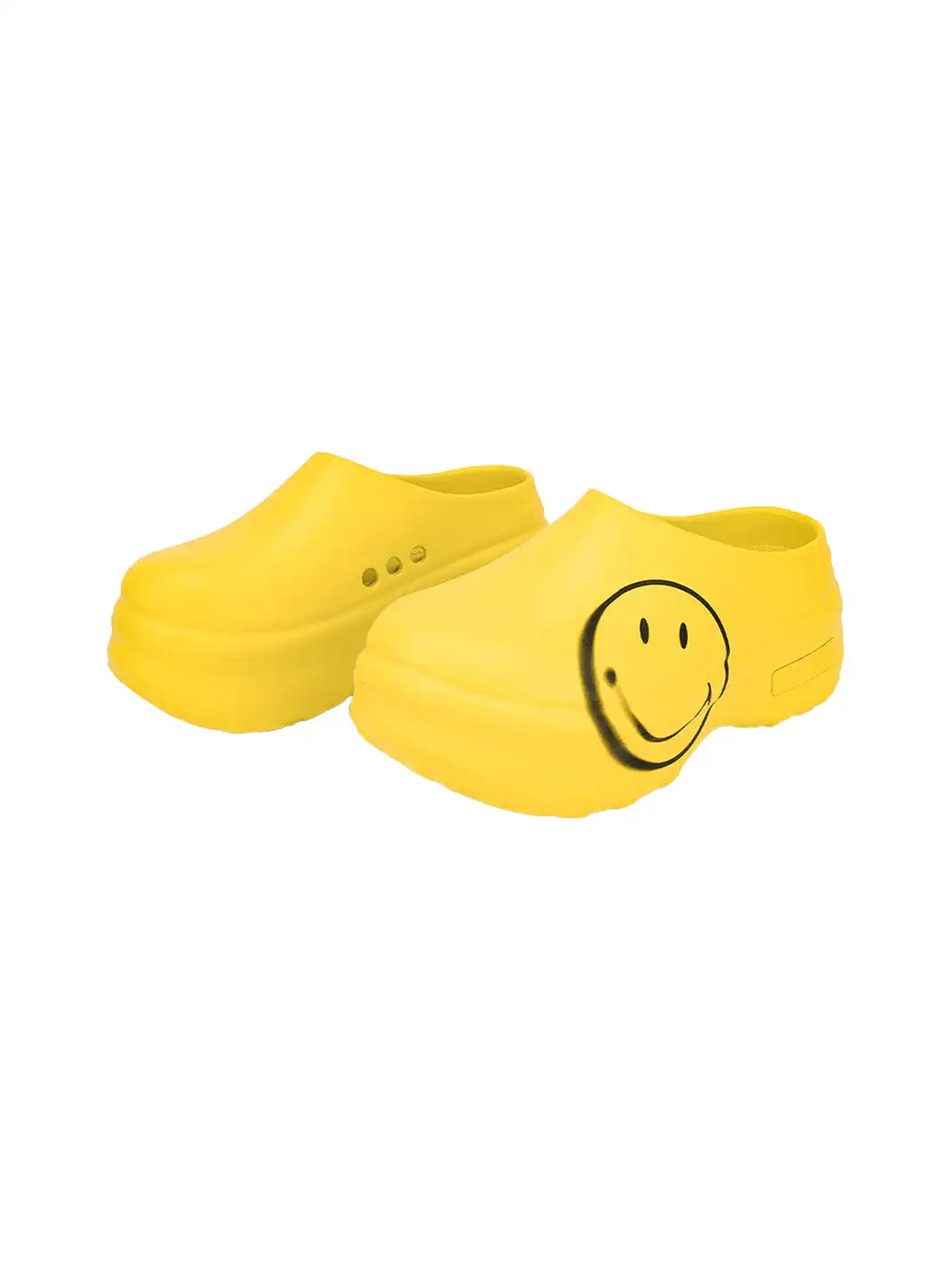 SMILEY | Slip-On Platform Chef Shoes-Yellow