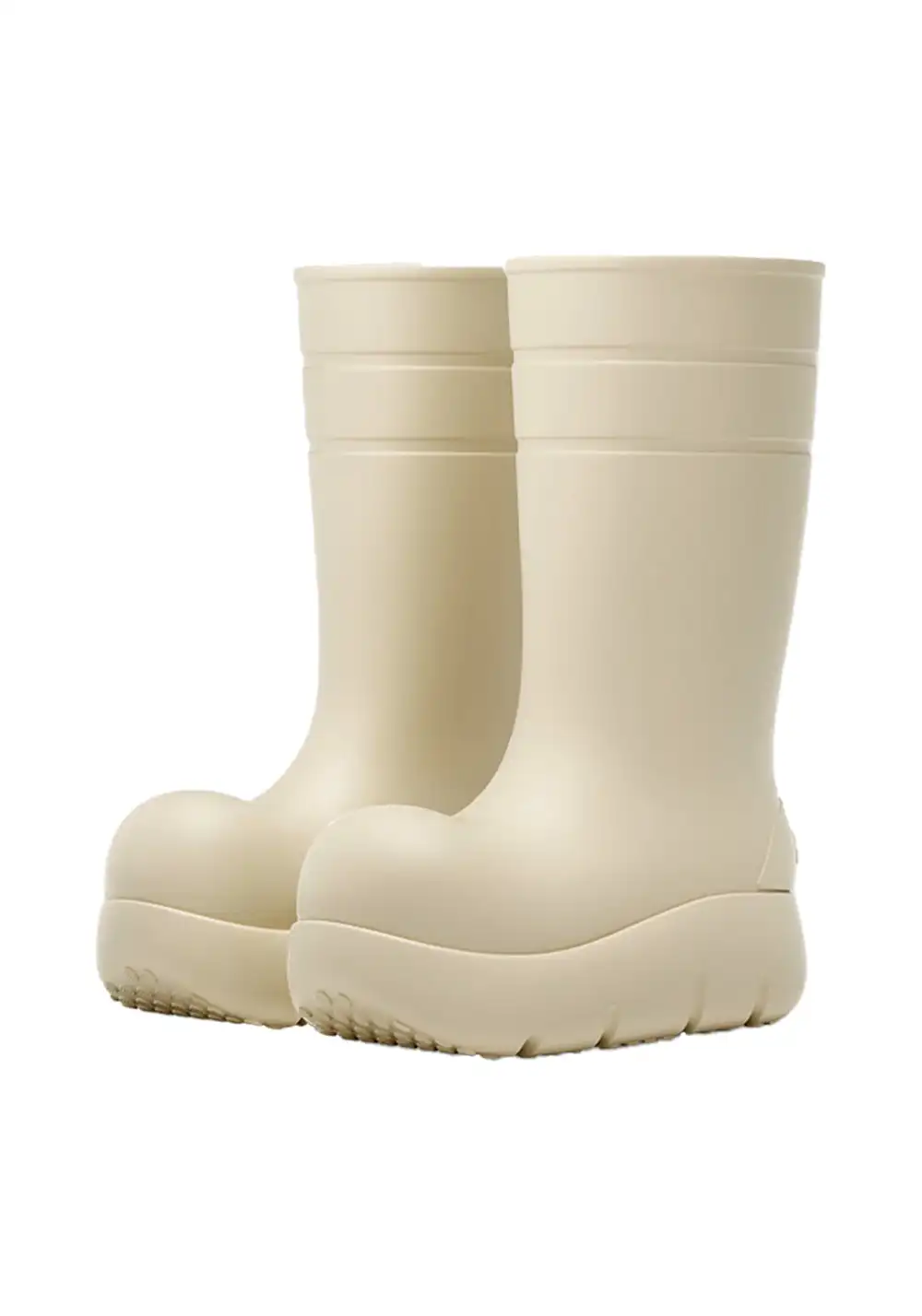 BEYS | Tall Clown Boots - Waterproof Platform-Beige