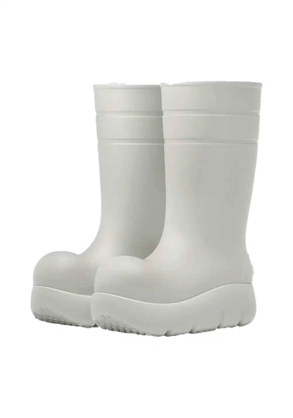 BEYS | Tall Clown Boots - Waterproof Platform-White
