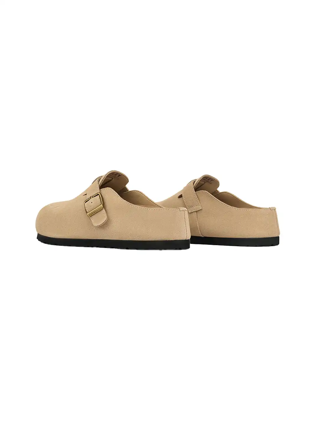 SMILEY | Smiley Platform Slip-On Buckle Slides-Beige