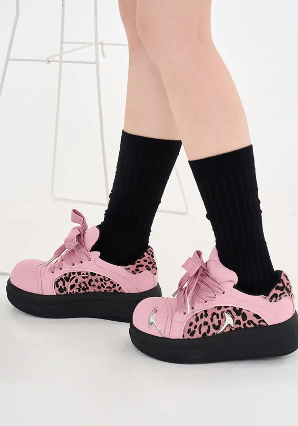 SMILEY丨Leopard Print Patchwork Series-Pink