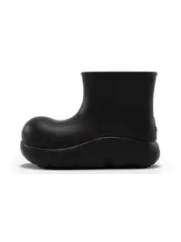 BEYS | Short Clown Boots - Chunky Rain Boots-Black