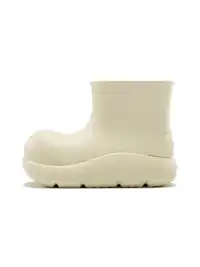 BEYS | Short Clown Boots - Chunky Rain Boots-Beige