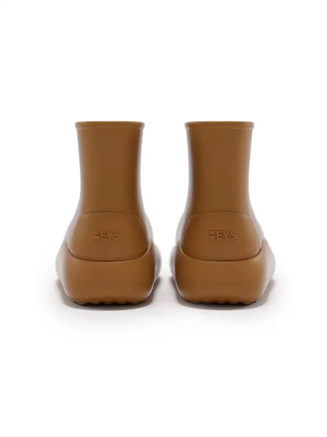 BEYS | Short Clown Boots - Chunky Rain Boots-Brown