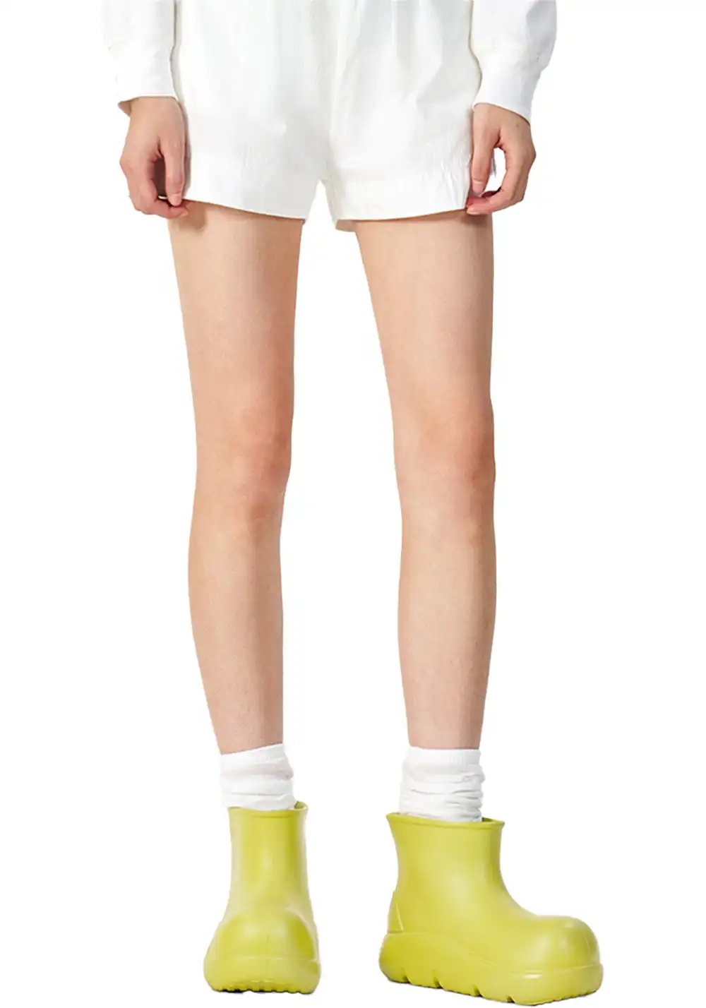 BEYS | Short Clown Boots - Chunky Rain Boots-Green