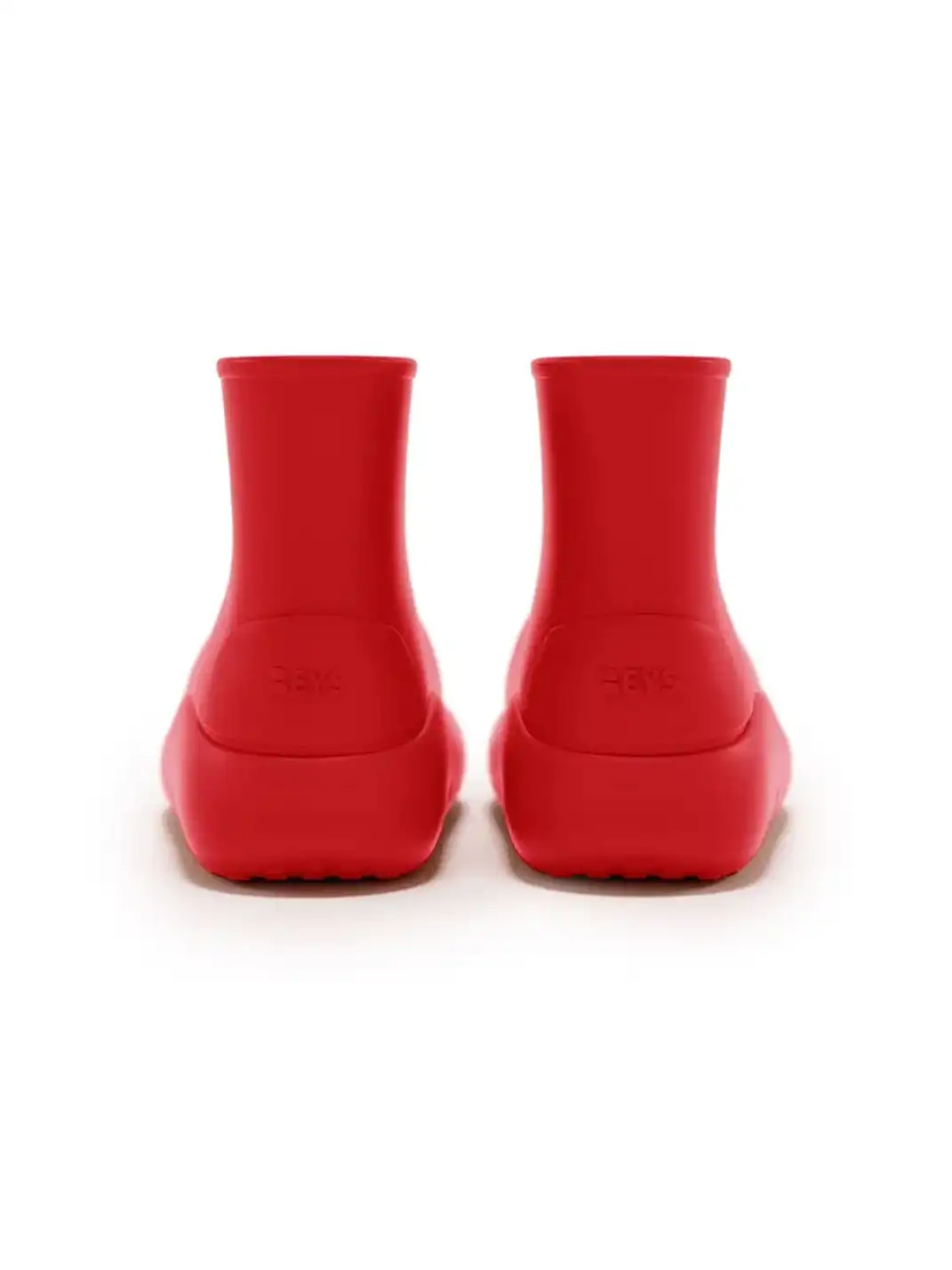 BEYS | Short Clown Boots - Chunky Rain Boots-Red