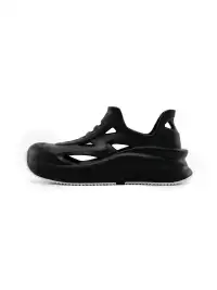 BEYS | Perforated Slip-On Sandals - Breathable-Black