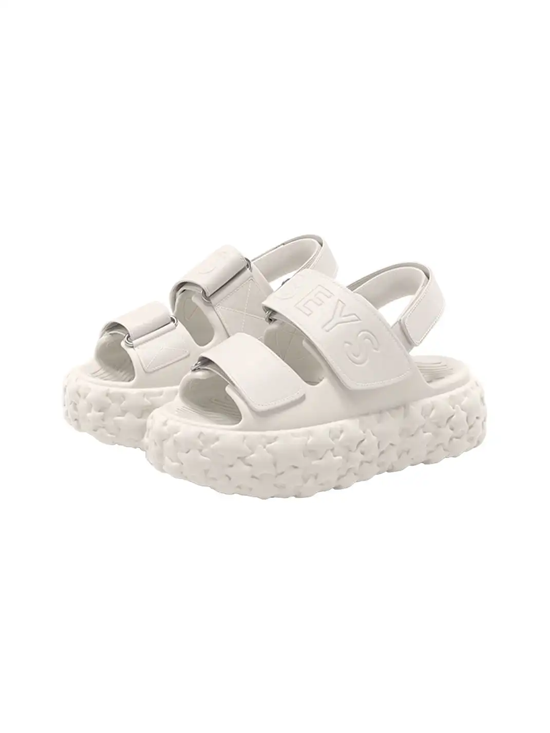 BEYS | Chunky Star Sandals Women Fashion Shoes-White