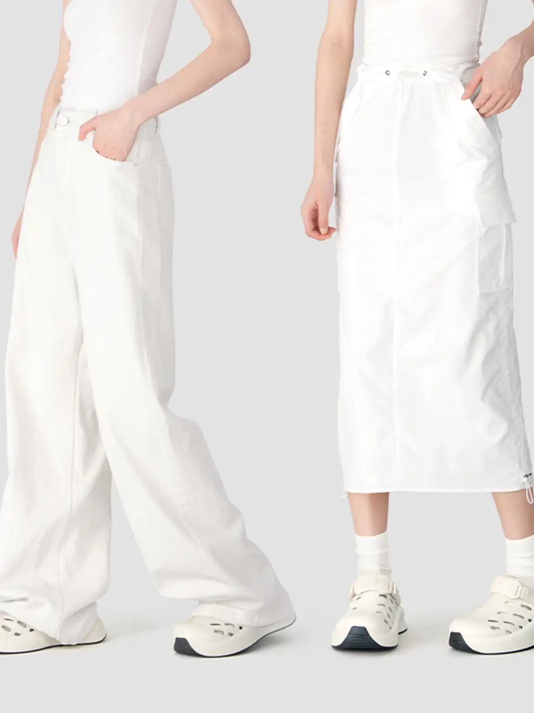 BEYS | Capsule Clog Mules Thick Sole Shoes-White