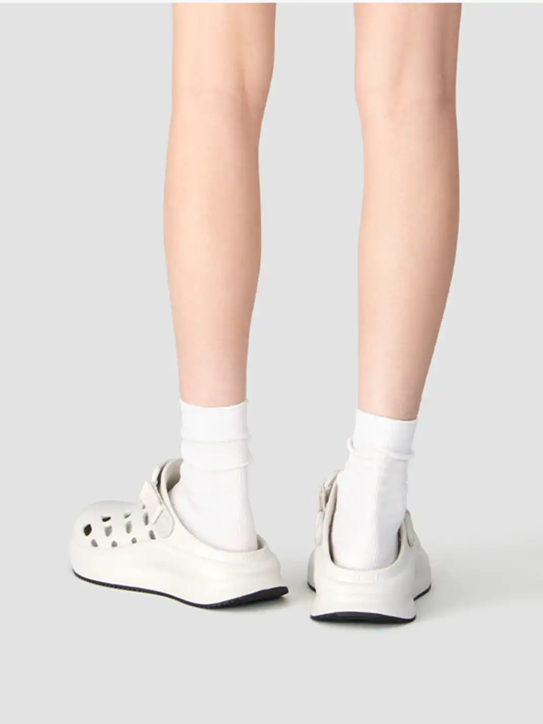 BEYS | Capsule Clog Mules Thick Sole Shoes-White