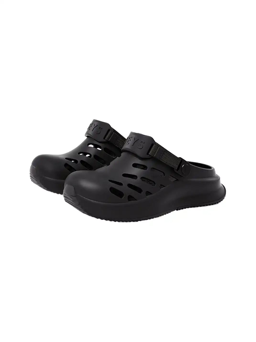 BEYS | Capsule Clog Mules Thick Sole Shoes-Black