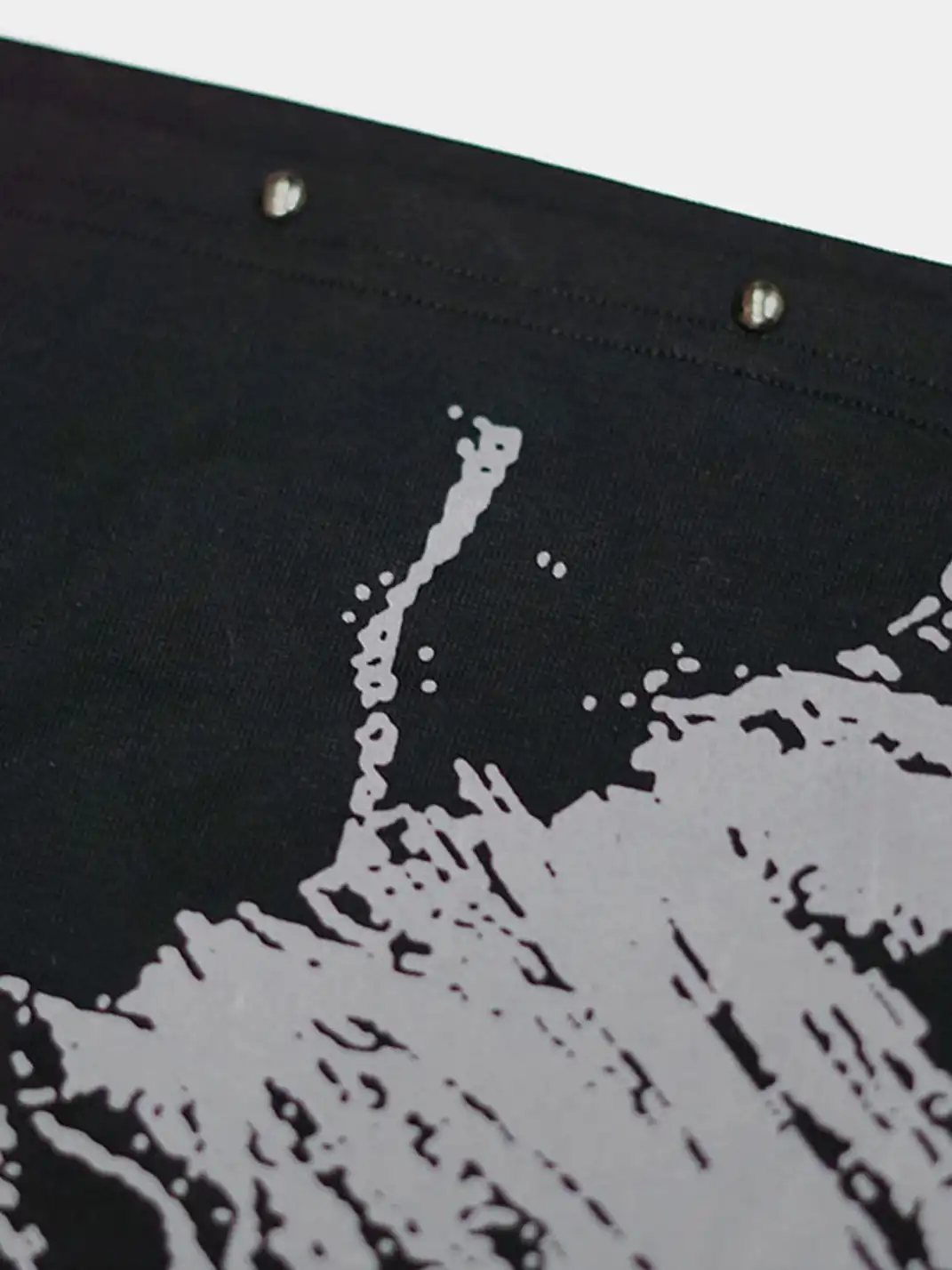 CestNous|Off Shoulder Drawstring Oversize Print Tee-Black